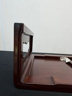 Japanese Rosewood Waterfall Display Table, 27.5" x 19", Cloud-Cut Panel Ends