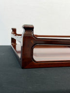 Show-Quality Japanese Rosewood Display Table, 30" x 18.5", Figured Panel