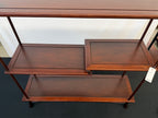 Japanese Rosewood Display Shelf (Kazaridana), Scroll-Linked Shelves, Signed
