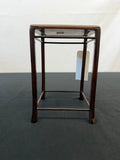 Tall Square Frame-and-Panel Hardwood Stand