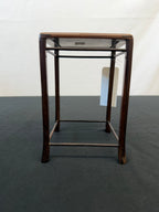 Tall Square Frame-and-Panel Hardwood Stand