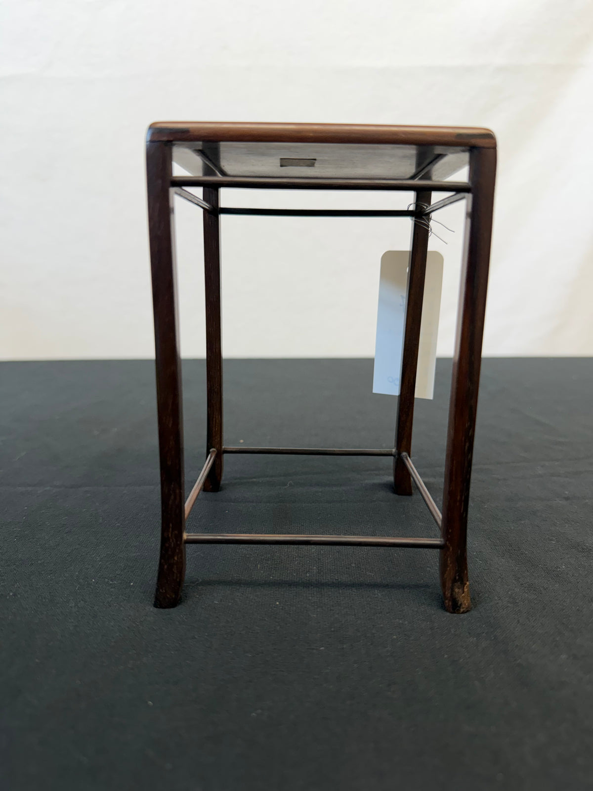 Tall Square Frame-and-Panel Hardwood Stand