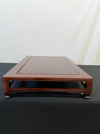 Show-Quality Japanese Rosewood Display Table, 30" x 18.5", Figured Panel
