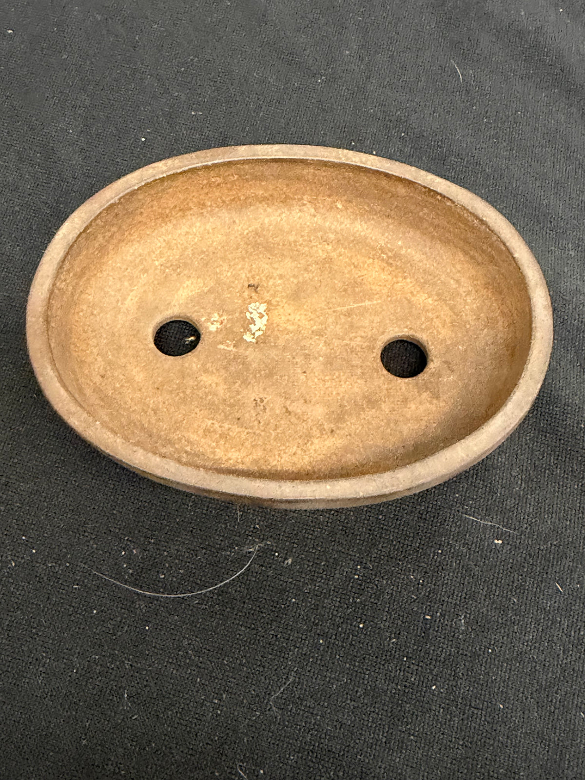 Kenzan Unglazed Oval – Warm Textured Clay