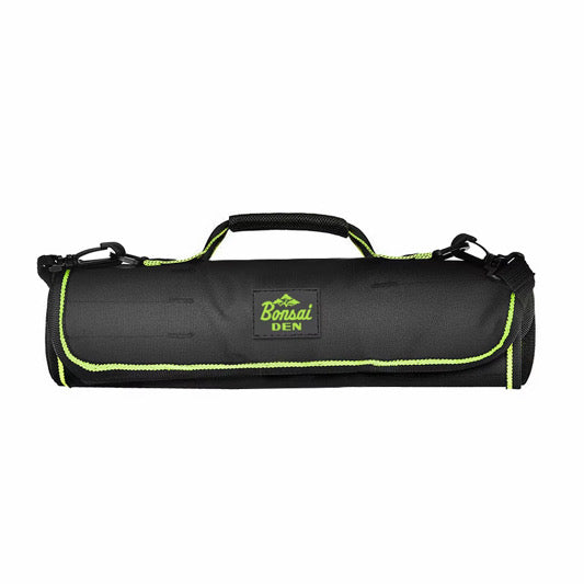 Bonsai Tool Roll Bag — Roll-Up Organizer with Shoulder Strap