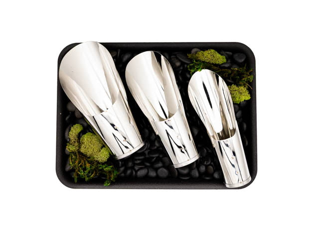 Stainless Steel Bonsai Soil Scoop Set – Small, Medium &amp; Large