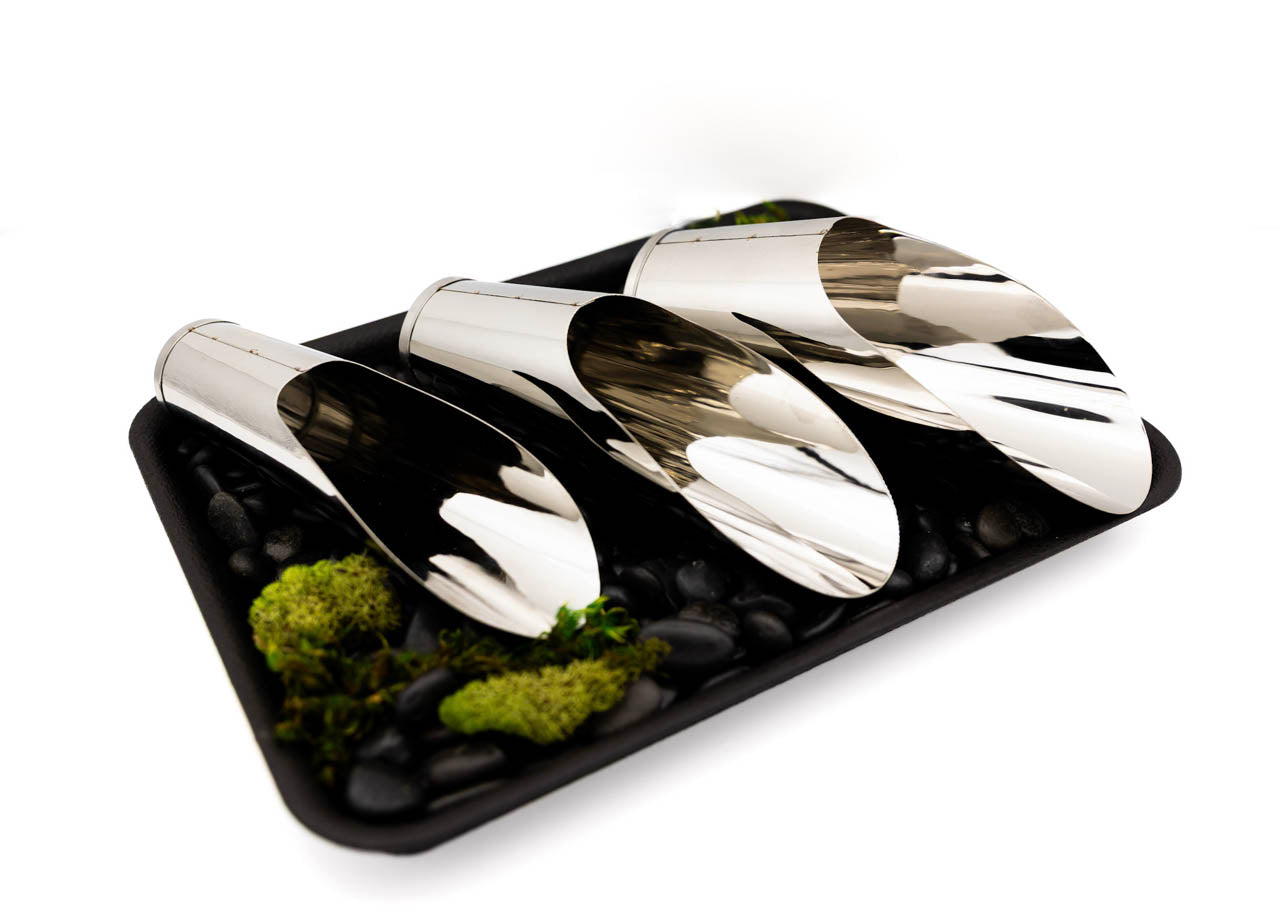Stainless Steel Bonsai Soil Scoop Set – Small, Medium &amp; Large
