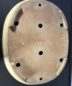 23x18x5 Inch Shuhou Oval Bonsai Pot – Speckled Cream Glaze, Incised Signature