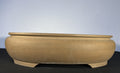 25x19x7 Inch Old Tokoname Oval Bonsai Pot – Warm Tan Clay, Deep Profile
