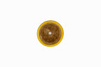 Small Round Yellow Glazed Biko Kiln Japanese Bonsai Pot – Vintage Medallion Chop
