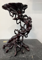 Hand-Carved Root Display Stand R7 - Tall Shohin Stand