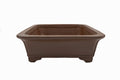 Medium Round Unglazed Japanese Bonsai Pot – Bigei Kiln, Hand Carved, Vintage, Chop and Nail Signed, Shiny Finish