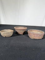 Shoseki beige organic mame pot, side view