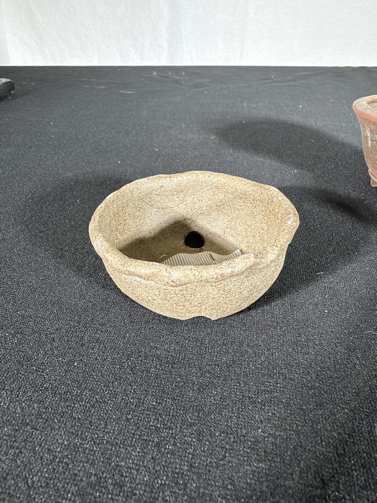 Shoseki beige organic mame pot, bottom