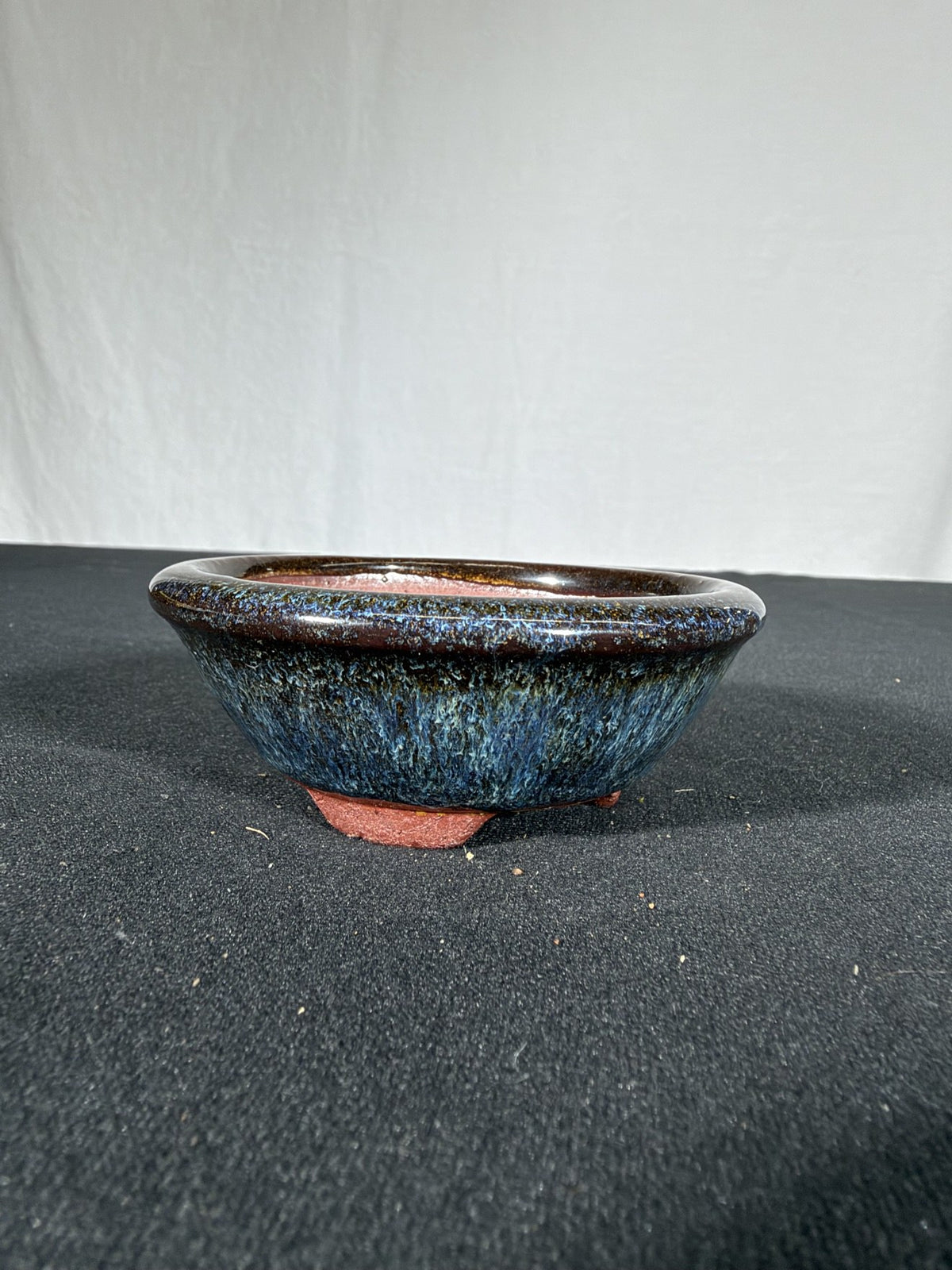 Yozan tenmoku mame round, side view