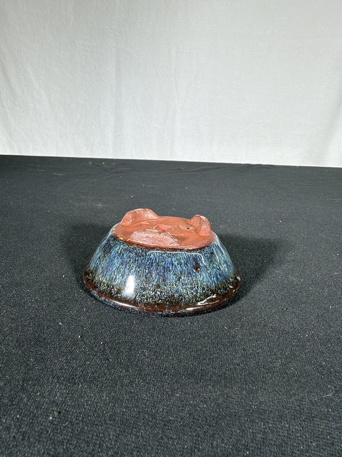 Yozan tenmoku mame round, foot detail