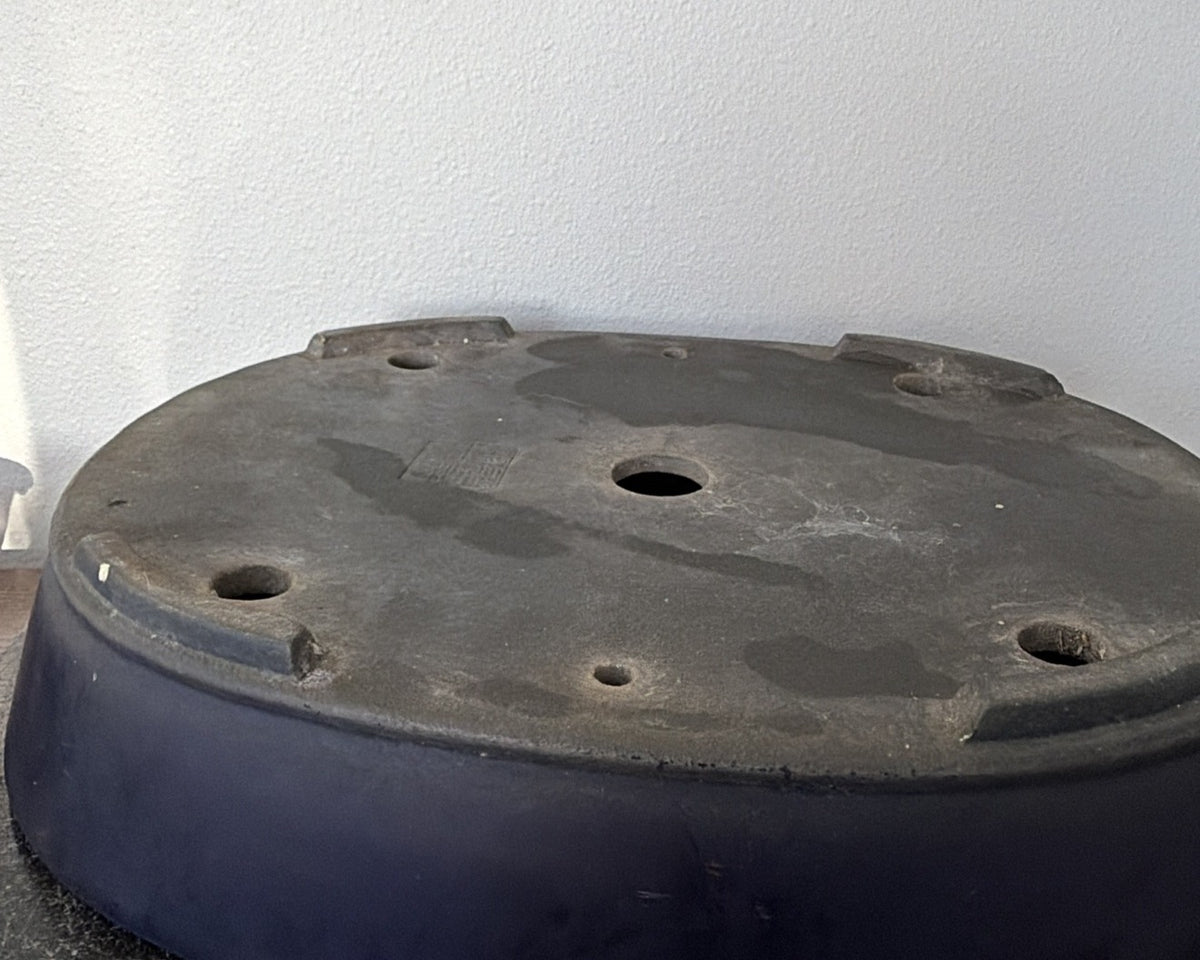 Koyo Ruri Blue Oval Bonsai Pot, vintage Tokoname